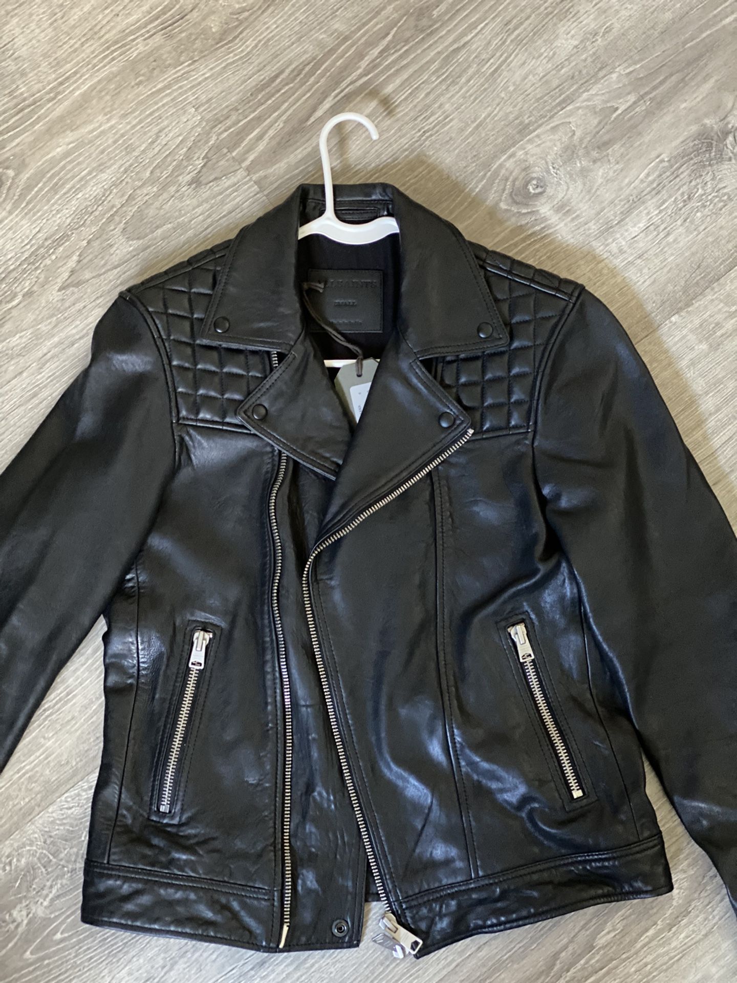 AllSaints KANA Lamb Skin Leather Jacket