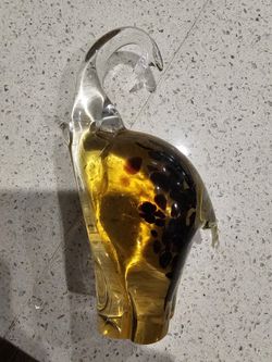 Vintage Murano Elephant Figurine