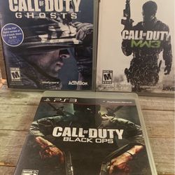 Lot Of 3 Call Of Duty PS3 Games VGC 