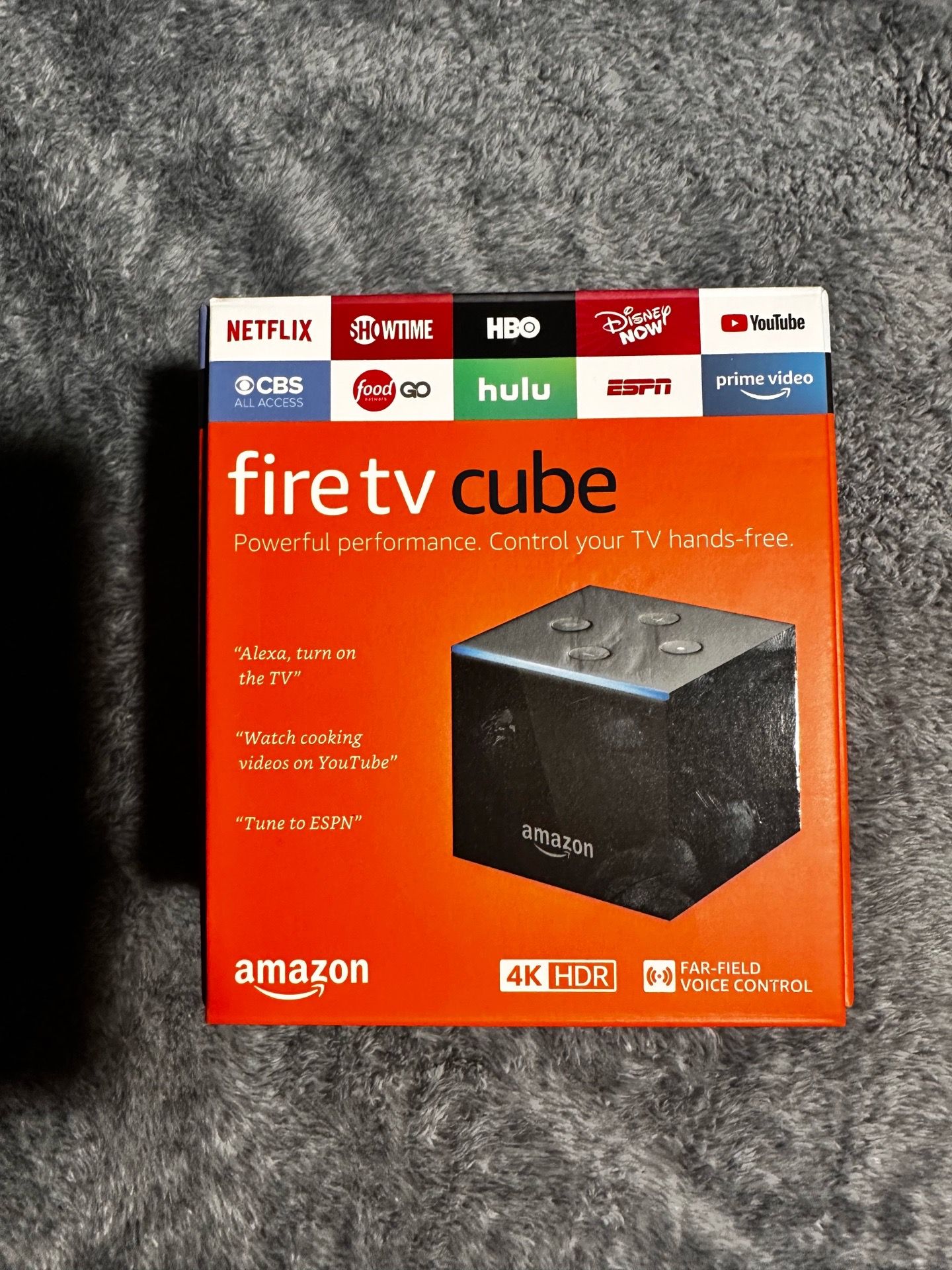 Amazon Fire TV Cube 2nd Gen with Alexa Voice Remote 4K Ultra HD