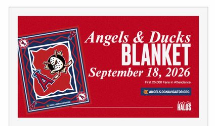 Angels Ducks Night Blanket - 2026