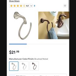 Moen EVA Brushed Buckle Bathroom Hardware