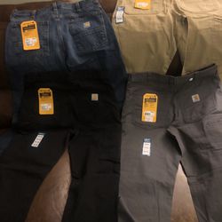 Carhartt 32/32 Pants (4) Pairs $120 Or Best Offer