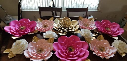Paper flowers and paper roses