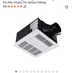 VEVOR Bathroom Exhaust Fan, 1500W Heating