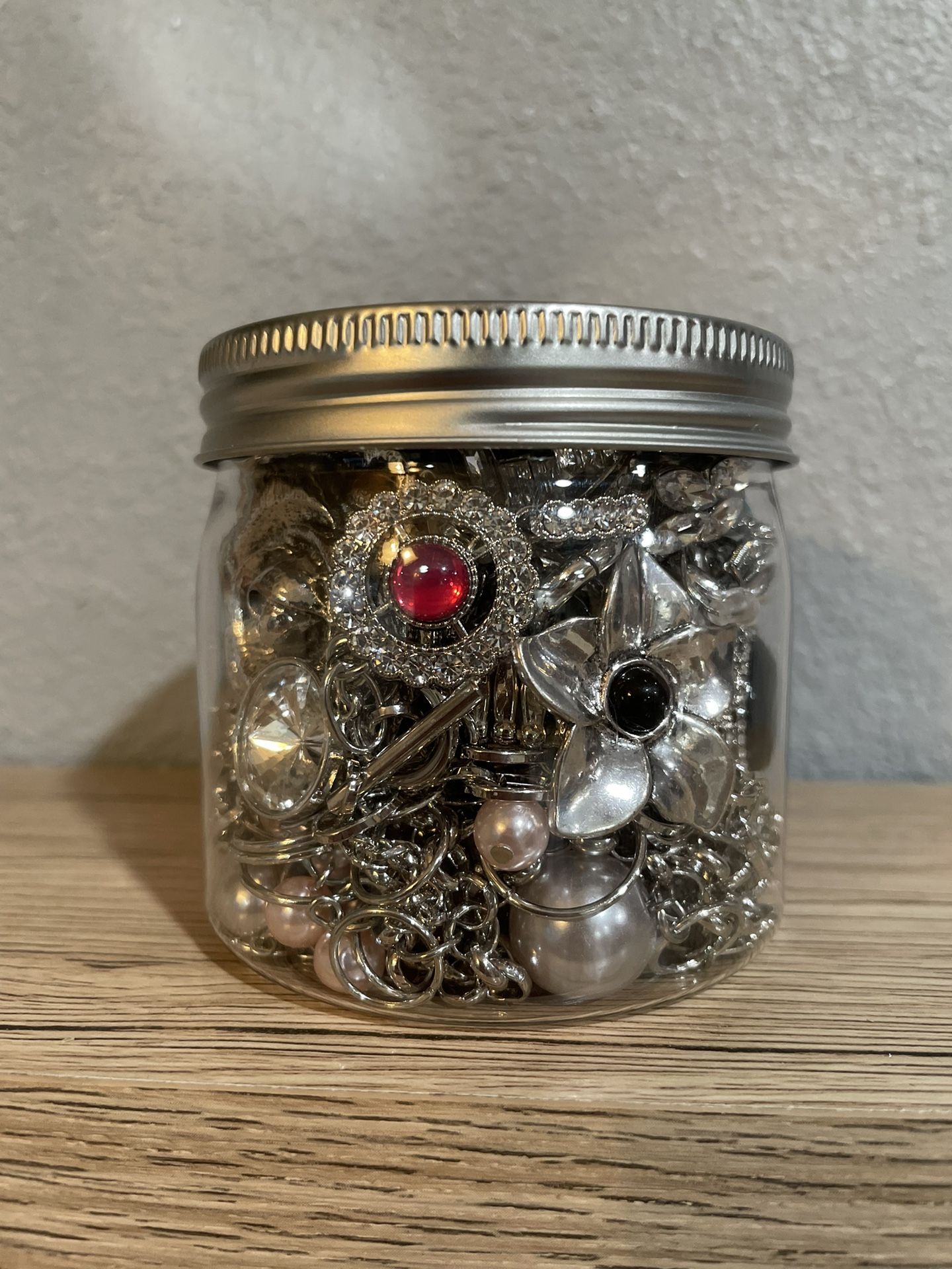 Silver Mystery Jewelry Jar