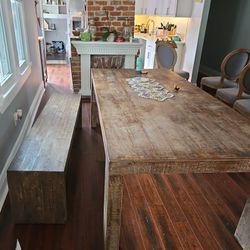 Kitchen Table And Bench Set 