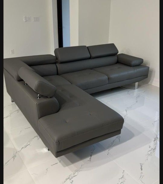 Grey Sectional Sofa Modern NEW