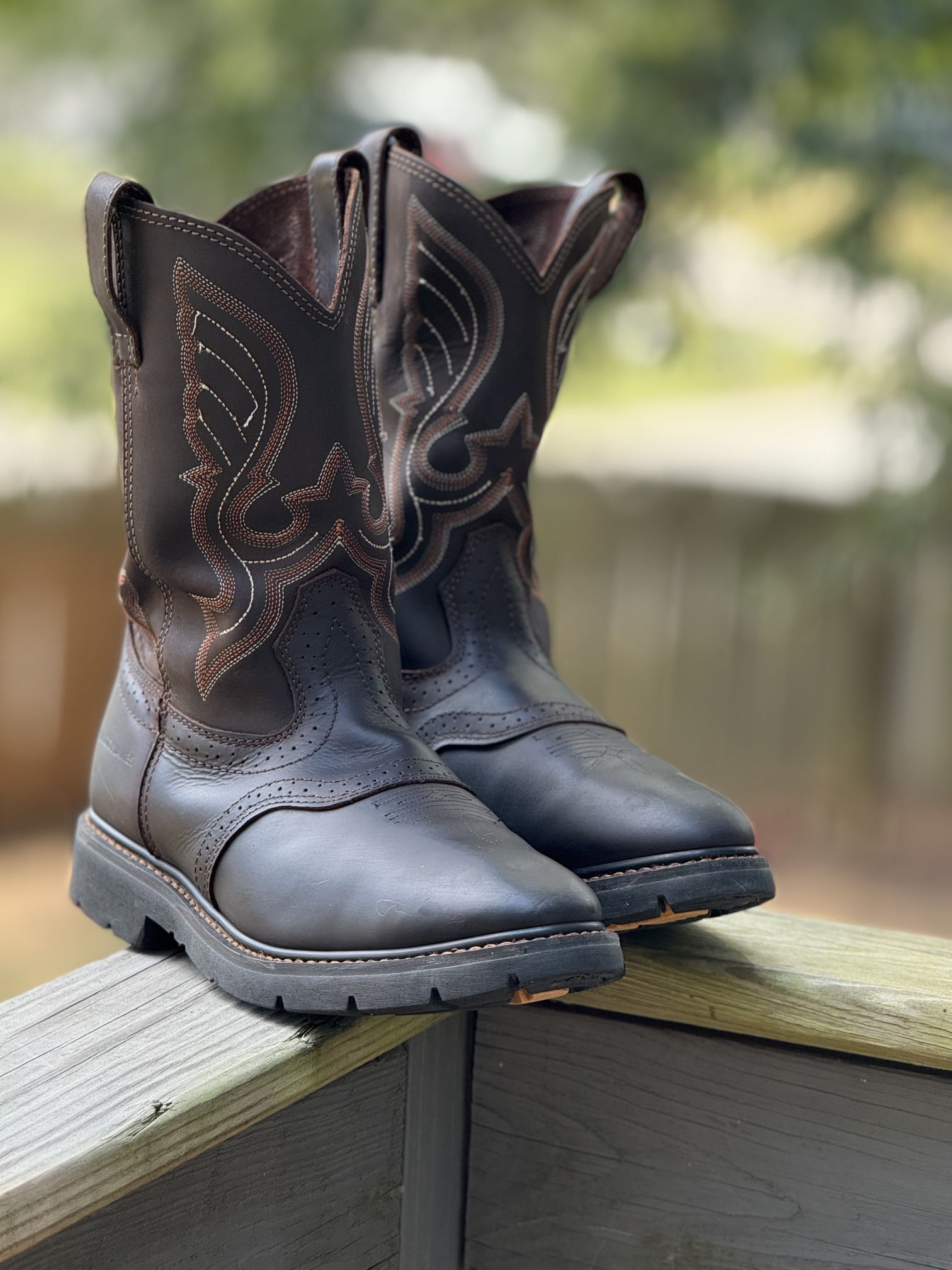 Cody James Men’s Mustang Saddle Western Work Boots 12D