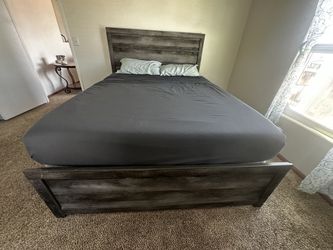 Queen Bed Frame And Mattress Hardly Used ON SALE