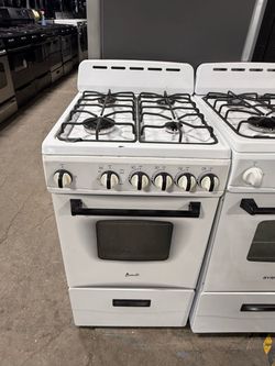 Avanti white 4 burner range stove 20 inches
