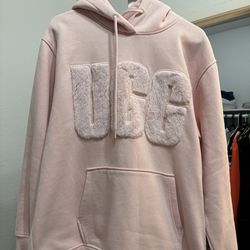 UGG Women's Rey Fuzzy Logo Hoodie