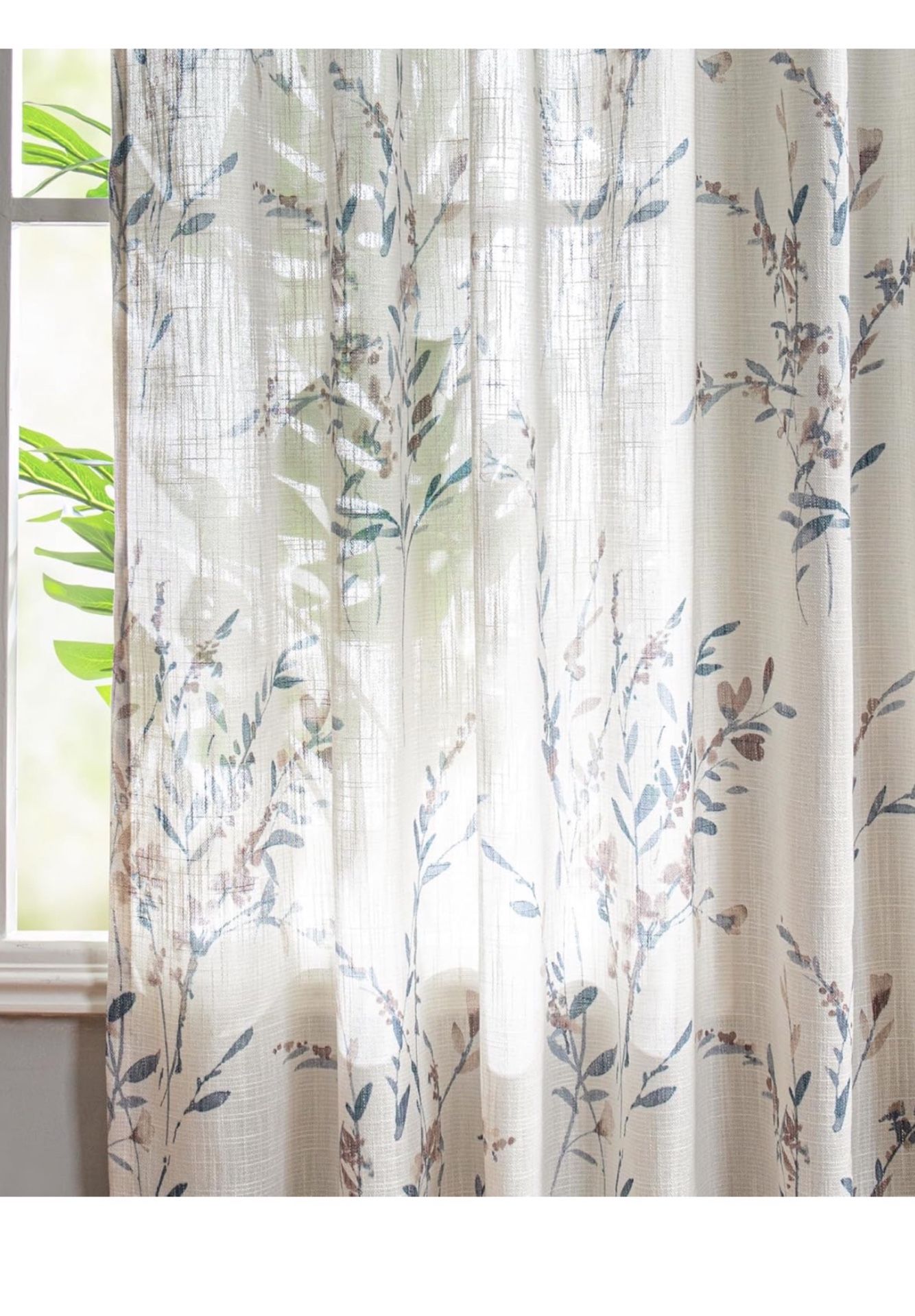 Linen curtains