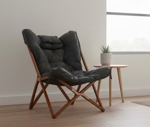 Zenithen Limited Wooden Folding Portable Travel Butterfly Dorm Chair with Microfiber Cushion! Excellent condition! Retails $88.92
