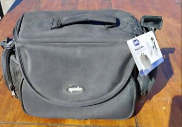 Opteka BLACK CANVAS Photo / Video Camcorder Camera Carrying Bag w/ Handle.