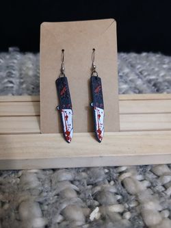 Bloody Knife Drop Earrings