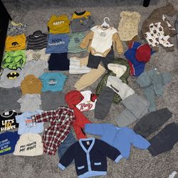 baby boy clothing bundle ranging from sizes 0–3M, 0–6M, and 6–9M.