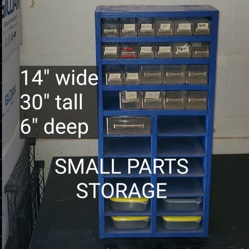 Small Parts Storage With Containers