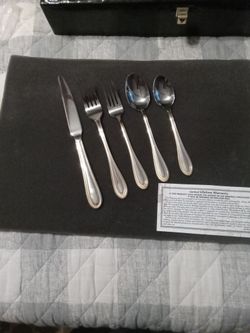 Stainless Steel Flat Ware Setting For 12