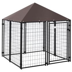 Spacious PawHut 5' x 5' x 5' Outdoor Dog Kennel, an excellent addition to any outdoor area