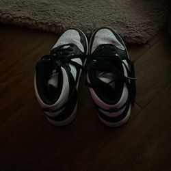 Black And White Nike High Top Dunks