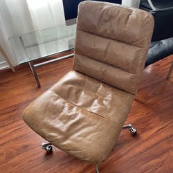 Rolling Leather Office Chair