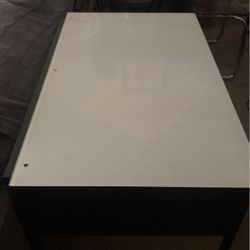 White Glass Top For Dresser