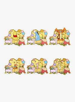 Disney Winnie the Pooh Honeycomb Characters Blind Box Enamel Pin - BoxLunch Exclusive
