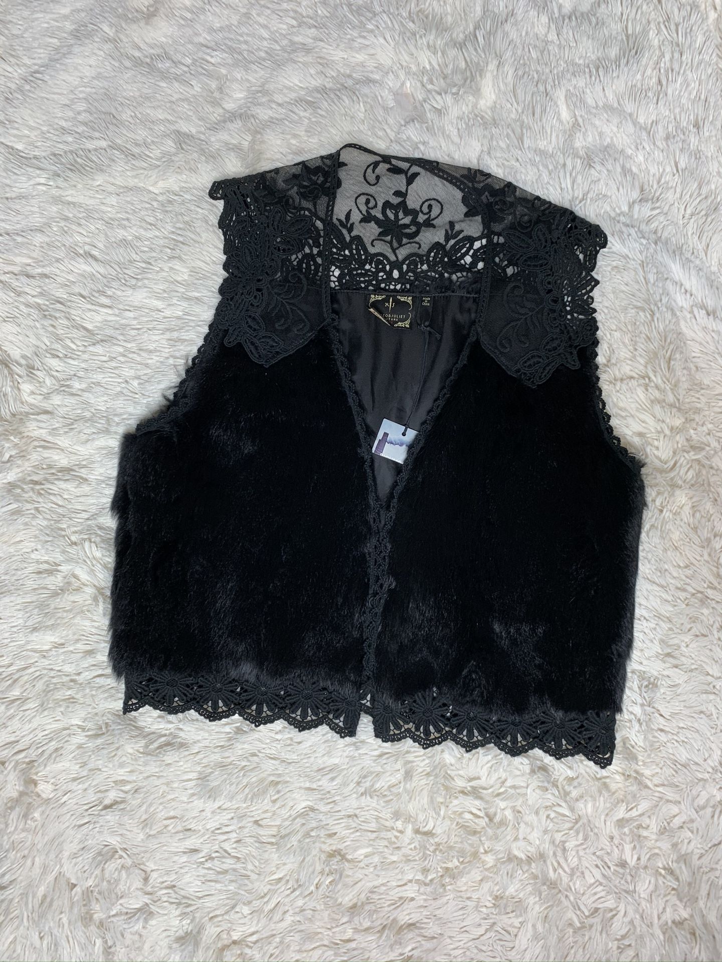 Rabbit fur vest