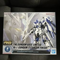 RG The Gundam Base Limited Hi-V Gundam (titanium Finish) Gunpla Model Kit