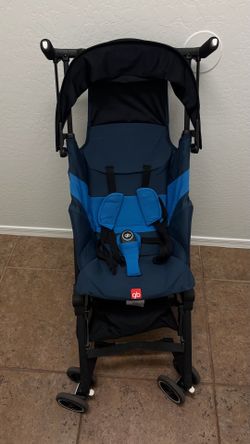 gb Pockit Air All Terrain Ultra Compact Lightweight Travel Stroller with Breathable Fabric in Night Blue