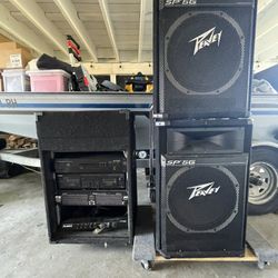 1000W Peavy Speaker DJ Set