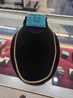 14k rope necklace