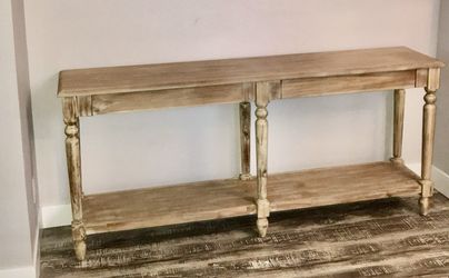 Everett Long Wood Foyer Table