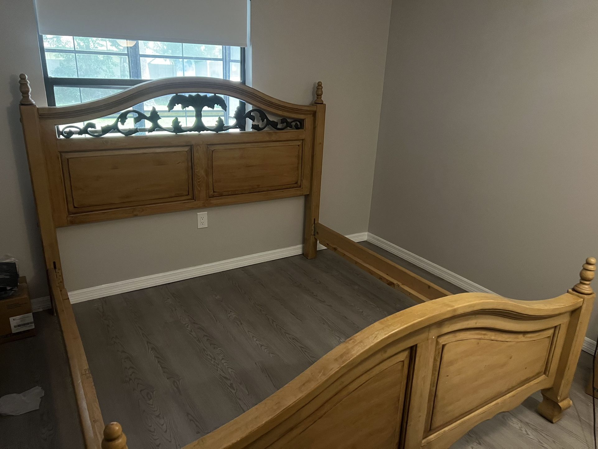King Size Cast Iron Canopy Bed Frame