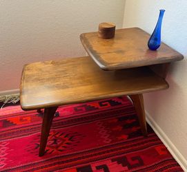 Vintage Heywood Wakefield Step End Table — Mid Century Modern