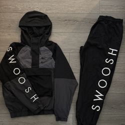 Swoosh + Jacket Sweats Men • Size Small 