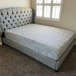 Cal King Bed With Memory Foam Mattress