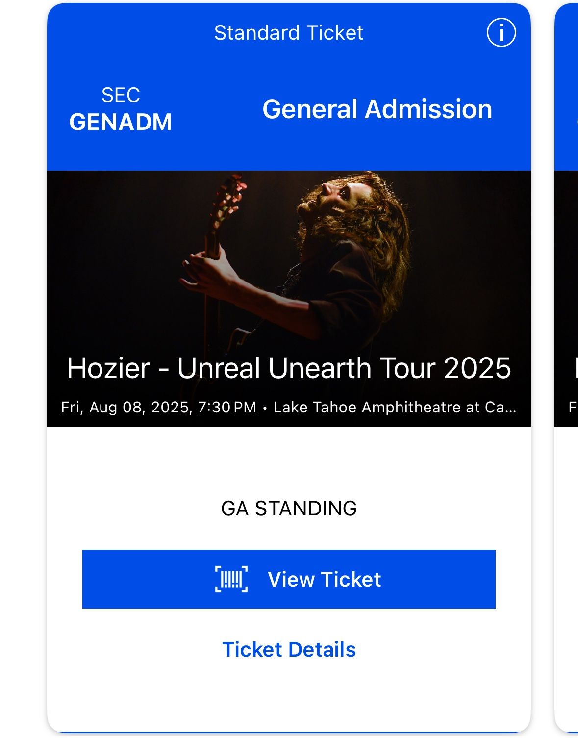 Hozier Tickets (Two)
