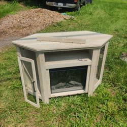 Corner Furniture With Electric Fireplace 