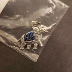 Sterling Silver GOP Elephant Necklace Charm