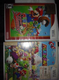 Nintendo Wii games. MARIO