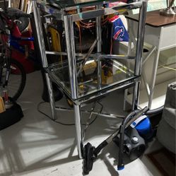 Glass end tables