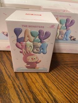 POP MART Labubu The Monsters Lazy YOGA Series Opened Blind Box Figure - Sweating