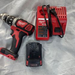 Milwaukee Drill With Battery And Charger.