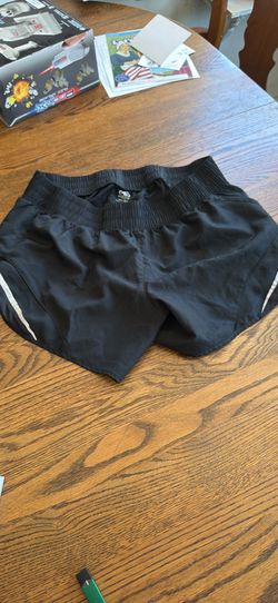 Womens Black Athletic Works Running Shorts XL 16-18