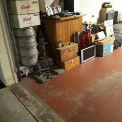 Wooden Bar, Electronics, Household Items 