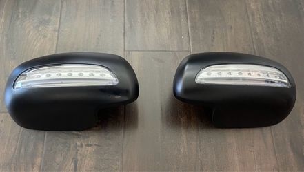 NEW Toyota Prius Side Mirrors Caps Turn Signal LED Covers Carbon Fiber Cover 2004 -2009 2008 2007 2006 Gen 2 DRLs turn Signals