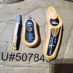 IDEAL 240 to 120 VAC, 47 to 63 Hz, Screenless Circuit Breaker Finder 9 Volt, Includes GFCI Receptacle Tester, Noncontact Voltage Sensor 61-5