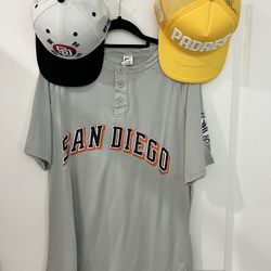 NEW San Diego Shirt + 2 Hats Bundle (Unused) – Perfect Condition